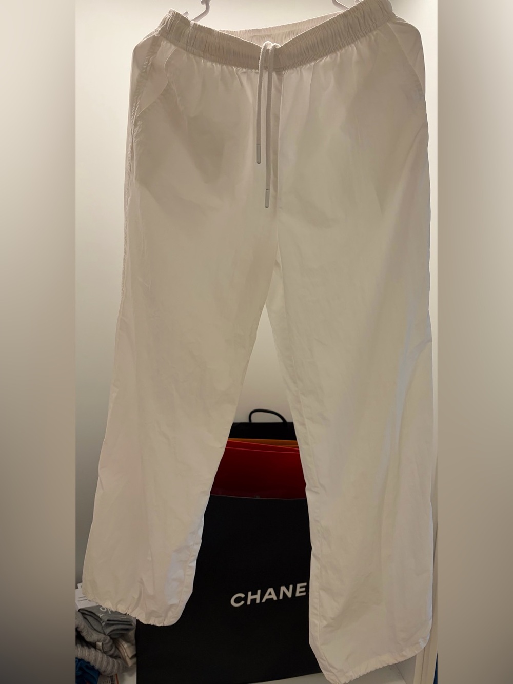 Men's Lightweight Drawstring Pants - White